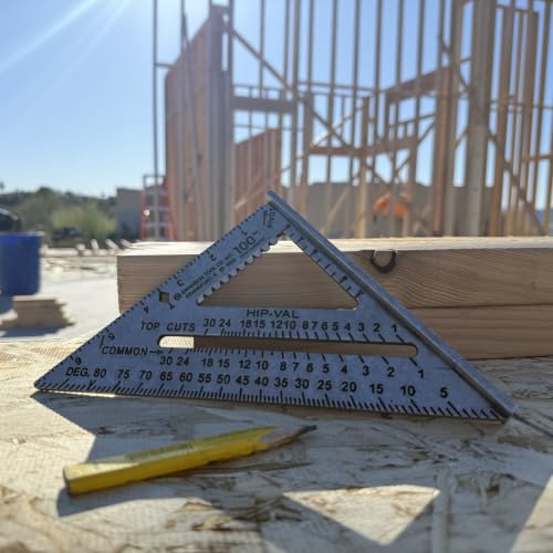 Swanson Speed® Square, 7 in. Aluminum Layout Square with Blue Book (S0101) - size: 7 inch, style: 7" Speed Square