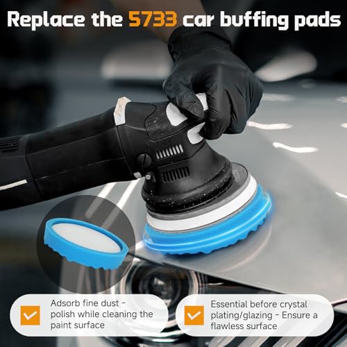 𝐔𝐩𝐠𝐫𝐚𝐝𝐞𝐝 8 Inch Polishing Pad Replace for 3m Foam Buffing Pads