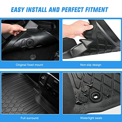Nilight TPE Floor Mats for Dodge Ram 1500 New Body Crew Cab - color: 2019-2024 Dodge Ram 1500 New Body