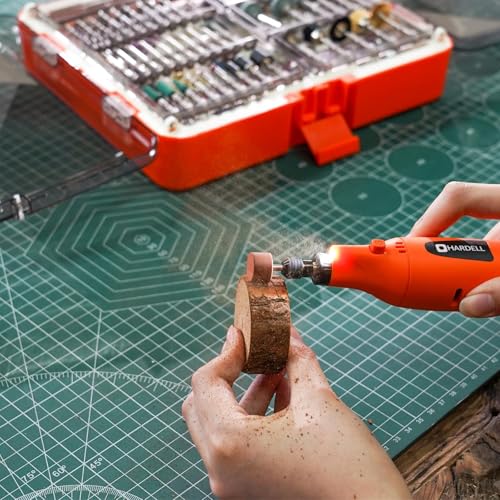 HARDELL 508PCS Rotary Tool Accessories Kit for Sanding Polishing - color: Orange