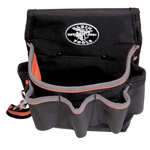 Klein Tools 5241 Ballistic Weave Tool Pouch, 6-Pocket 10.25x10.25x6.75-Inch - style: 6-Pocket Pouch