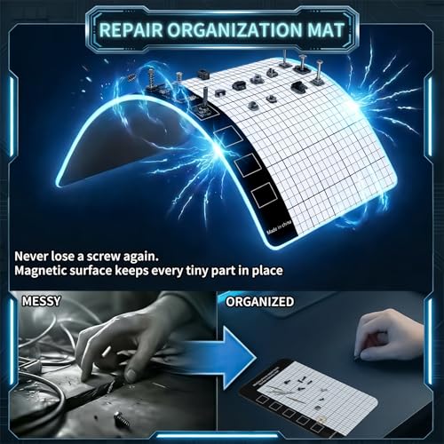 2-Pack Precision Screwdriver Set: 122 Magnetic Bits Electronics Repair Kit for Office Equipment Maintenance - Laptop, Computer & Peripherals, Bulk Supply for Repair Store, IT Departments, Business Use - color: Gray-122pcs-2pack