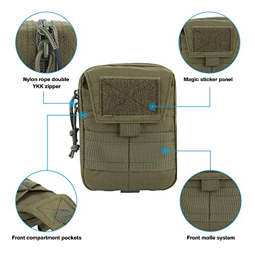 EXCELLENT ELITE SPANKER Molle Admin Pouch Military Utility Tool Pouch - color: Ranger Green
