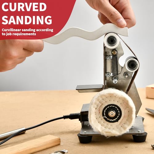 SI FANG Electric Belt-Sander Knife Sharpener Model Crafts Making Grinder