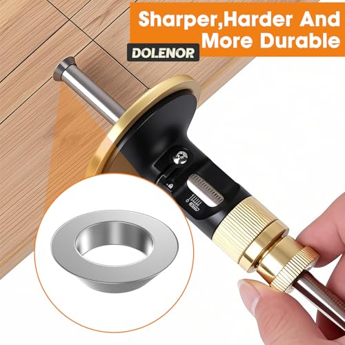 Wheel Marking Gauge Woodworking, Scribe Tool Woodworking, Adjustable 0-12cm, Aluminum & Brass Options, for Parallel Lines, Dovetail Joints & Professional Carpentry (Replacement Blade Set (3 Pieces))