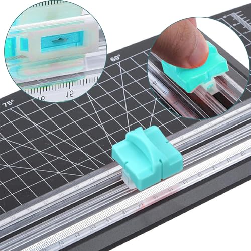 Honoson 6 Pieces Paper Cutter Replacement Blades Paper Trimmer Blades Refill Craft Cutting Replacement Blades for A4 Cutter(Green) - color: Green