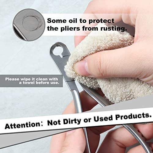 Eyeglass Cutting Pliers 5 Inch Eyeglasses Repairing Plier for Cutting Long Screws Plastic Rubber Plugs Eye Glasses Repair Cutter Plier with Professional Eyeglass Repair Screwdriver - size: H