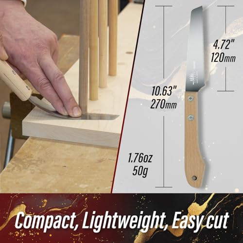 SUIZAN Small Hand Saw 5" Blade for Flush Cut - Japanese Pull saws - style: Hand Saw for Flush Cut