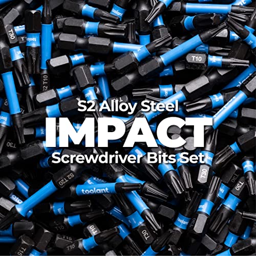 toolant 50PCS T25 1" Impact Torx Bits S2 Steel - size: T25(1"*50pcs)