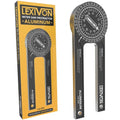 LEXIVON Aluminum Miter Saw Protractor | 7-Inch Rust Proof Angle Finder Featuring Precision Laser Engraved Scales (LX-230) - size: 7 Inch