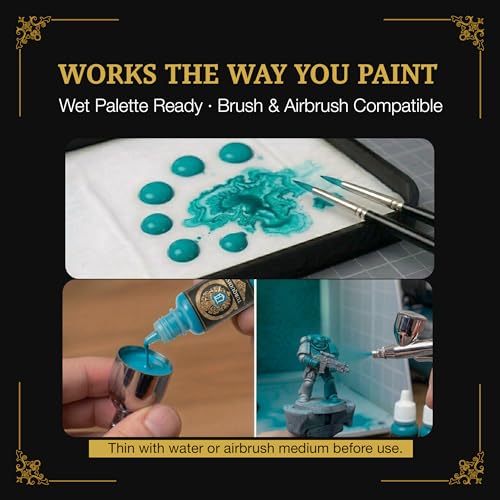 Ludus Bellum Miniature Paint Turquoise Color 18ml Precision Dropper Bottle - color: Turquoise