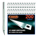 200 Pack Thickened #11 SK5 Hobby Knife Blades, Precision Replacement Blades
