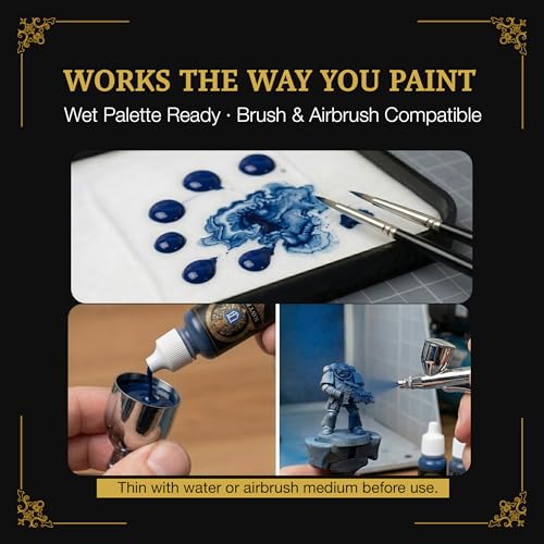 Ludus Bellum Miniature Paint Navy Blue Color 18ml Precision Dropper Bottle - color: Navy Blue