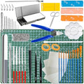 69Pcs Basic Model Tools Craft Set with Hobby Clippers Model Tweezers, Modeler Building Kit for Gundam Model Assembling, Building and Repairing