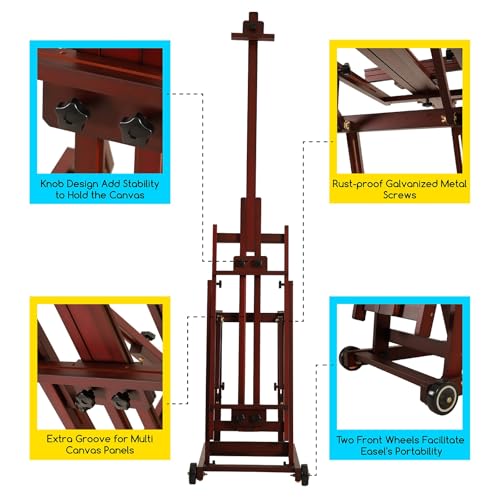 MEEDEN Multi-Function Art Studio Easel: Holds Canvas up to 77" for Artist