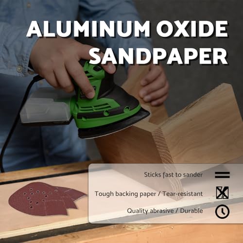S&F STEAD & FAST Black and Decker Mouse Sander Pads 120 Grit 50 Pack - style: 120G-50P