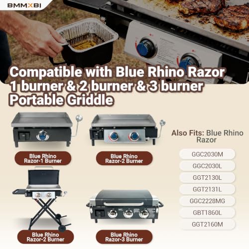 30-Pack Grease Cup Liners for Blue Rhino Razor 1/2/3 Burner Griddle Grills - size: 30 pcs