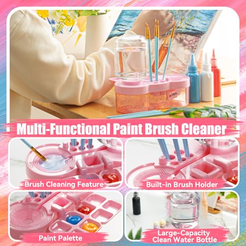 Paint Brush Cleaner Tool with Water Circulation, Brush Washer