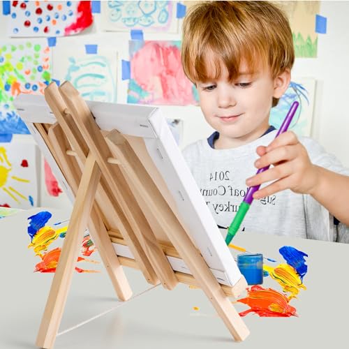 Falling in Art 12 Inch Tabletop Wood Display Easel Stand, 20 Pack - style: 12"- 20p