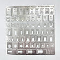 58Pcs Hobby Model Craft Tools Kit for Gundam Model Building Scribe Line Detail Maker Flat or Folding Stainless Steel Carving Auxiliary Ruler