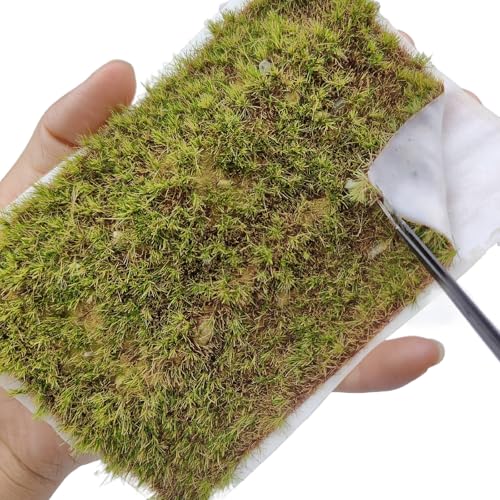 Static Grass Mat 5.6x3.8 Self-Adhesive Sheet for Models - color: Winter Yellow