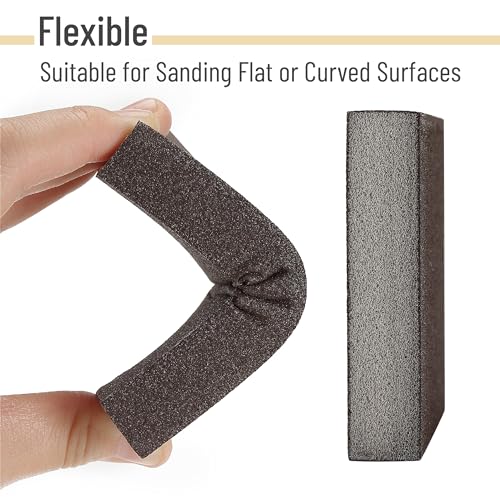 Bates- Sanding Sponge, 12 pcs, 60/80/100/120/180/220 Grit Assortment, Washable and Reusable Sanding Block for Wood, Metal, Drywall, Glazing, Sandpaper Blocks for Smooth Finishing - size: 12 Pack, 60/80/100/120/180/220 Grit
