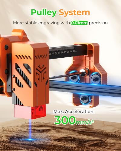 ACMER S2 Laser Engraver Machine, 4000mW Laser Cutter Engraving Machine - color: Pack-003