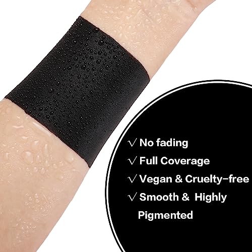BADCOLOR Black Cream-Blendable Face Body Paint Stick for Adults Children Eye Black Softball Football Baseball Sports , Non-Toxic Hypoallergenic for Halloween SFX Makeup Cosplay Joker Costume Parties - color: 1PCS Black