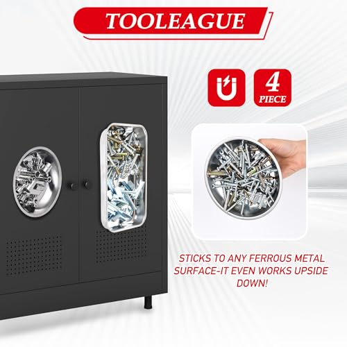 TOOLEAGUE 4Pcs Magnetic Parts Tray Set with 15Lb Magnetic Pickup Pen