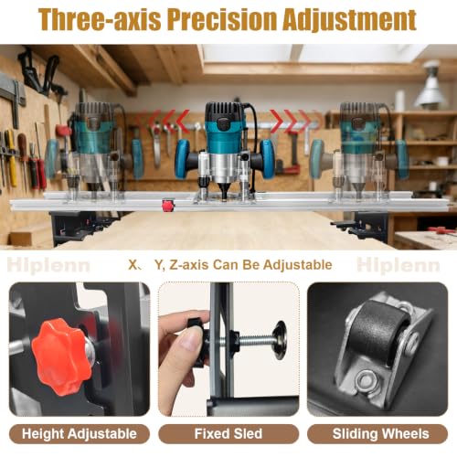 50 Inch Router Sled For Flattening Slabs, Wood Slab Flattening Jig