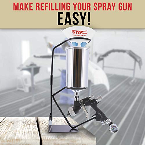 TCP Global Gravity Feed Paint Gun Holder - Wall or Bench Mount, HVLP Spray