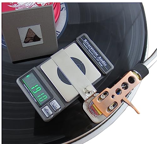 Precision Record Level Digital Turntable Stylus Force Scale Gauge for Tonearm Phono Cartridge VTF, 0.005g Resolution (Graphite) - color: Graphite