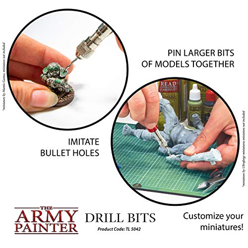 The Army Painter, Drill Bits, Pack of 10 Different Sizes, Ø 0.7mm to 3.0mm - color: Drill Bit Set