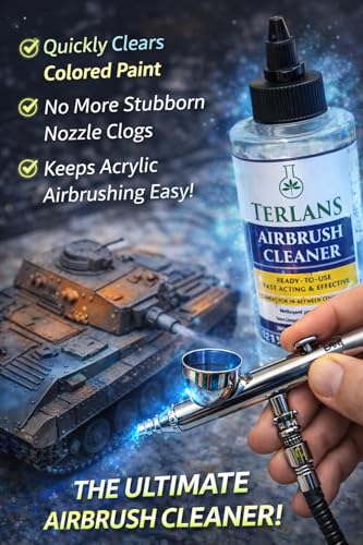 TERLANS Acrylic Airbrush Cleaner 8.4 Fl. Oz (250 ml)