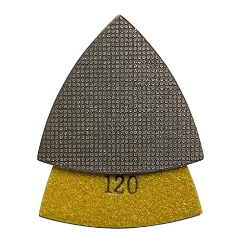 3" Triangular Grinding Pad for Oscillation Multi-Tool, 120 Diamond Grit - size: 3" Hook & Loop, style: #120 Grit