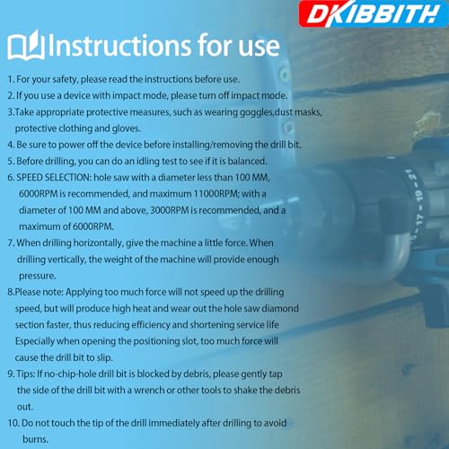 8 Pack Diamond Drill Bits Set for Granite Ceramic Marble Tile Stone Glass Hard Materials, Integrated Coolant for Fast Dry Drilling, Size 3/16 1/4 5/16 3/8 1/2 inch Masonry Core Drill Bits, Round Shank - size: 8 Pcs Diamond Bits