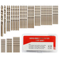 69-Pc M35 Cobalt Drill Bit Set 1/16"-5/16" for Stainless Steel - style: 69pcs inch 12size