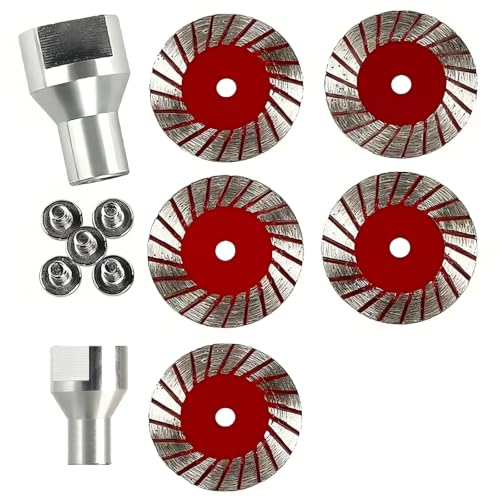 1.57" Diamond Saw Blades Set for Angle Grinder, 5/8-11 Arbor, 5 Pack