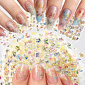30 Sheets Butterfly Nail Stickers for Nail Art,3D Self-Adhesive Nail Decals - color: Butterfly Gold