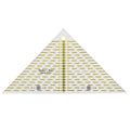 HONEYSEW Quilting Templates Acrylic Sewing Ruler with Non-Slip Rings for Quilting and Sewing Fabric Cutting Angles Rectangle Ruler (Triangle) - color: Triangle