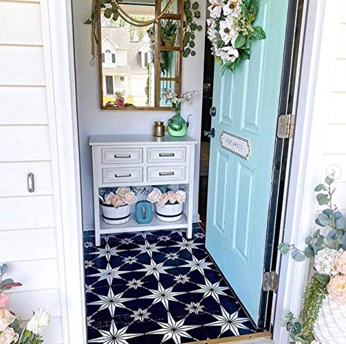 Cutting Edge Stencils Star Tile Stencil - Large Floor Stencils for Painting - Reusable Mylar Floor & Wall Paint Stencil - DIY Home Makeover Decor (Medium 8x8) - size: Medium (8"x8")