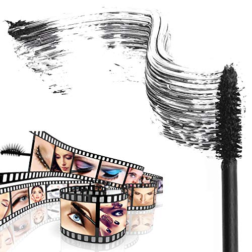 Tbestmax 200 Disposable Mascara Wand Eyebrow Brushes Spoolies Applicator for Eyelash Extension Makeup Kits - color: 200Pcs-Black