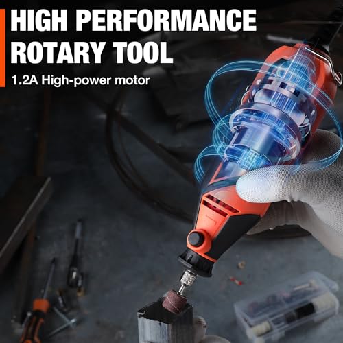 ValueMax Rotary Tool Kit, Corded Rotary Tool and Accessories