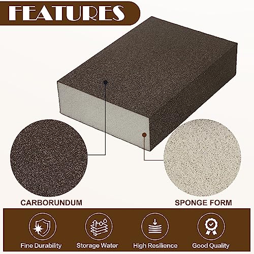 36 Grit Sanding Block, Jamiikury Coarse Sanding Sponge, 16pcs - size: 36 Grit