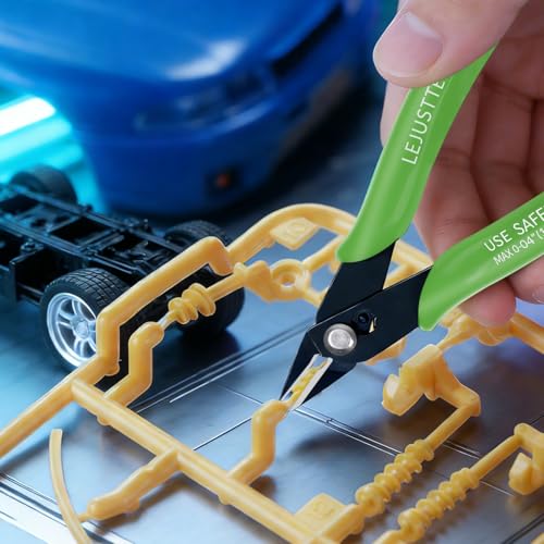 5 Inch Flush Cutters, 10 Pack Small Wire Cutters, Micro Flush Cut Pliers Side Cutters Snips Zip Tie Sprue Cutter for Jewelry Making, Floral, Electronics, Model Craft, Filament, 3D Print - color: 10 Pack