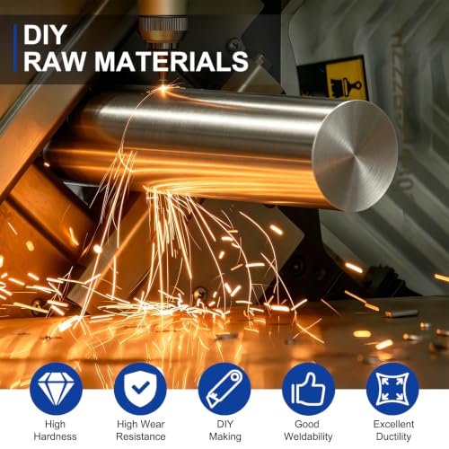 MECCANIXITY Round Steel Rod, 2.9mm x 200mm HSS Lathe Bar Stock Tool 6 Pcs - size: 2.9mm x 200mm