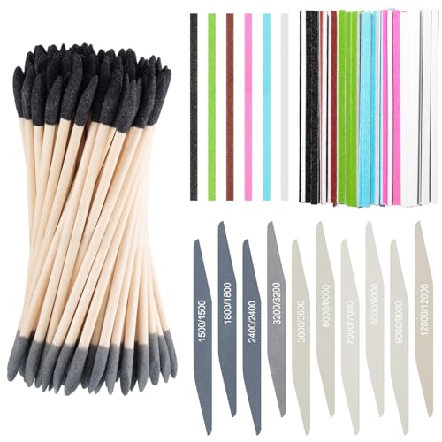70 Pcs Sanding Sticks Plastic Model,Double Angle,1500-12000 Grit - style: Double Angle