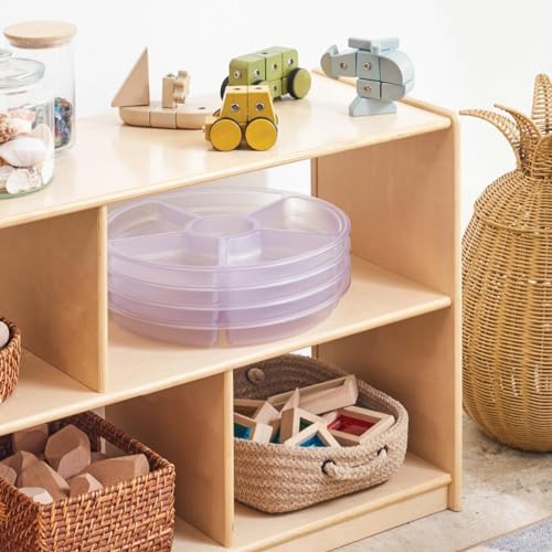 Kaplan Early Learning Company Loose Parts Sorting Trays - Set of 4 - Clear