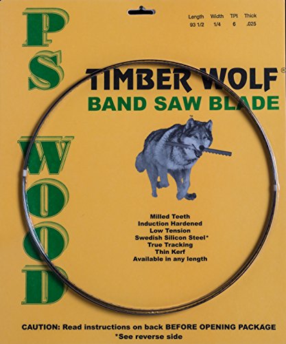 Timber Wolf 115" Band Saw Blade Fits Laguna Model 14BX, Shop Fox Model W1673, G9971 & More (1/2" x 2/3tpi) - style: 1/2" x 2/3tpi
