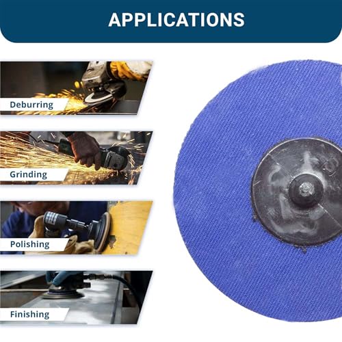 Benchmark Abrasives 2" Zirconia Quick Change Sanding Discs, 80 Grit - style: 80 Grit | 1000 Count